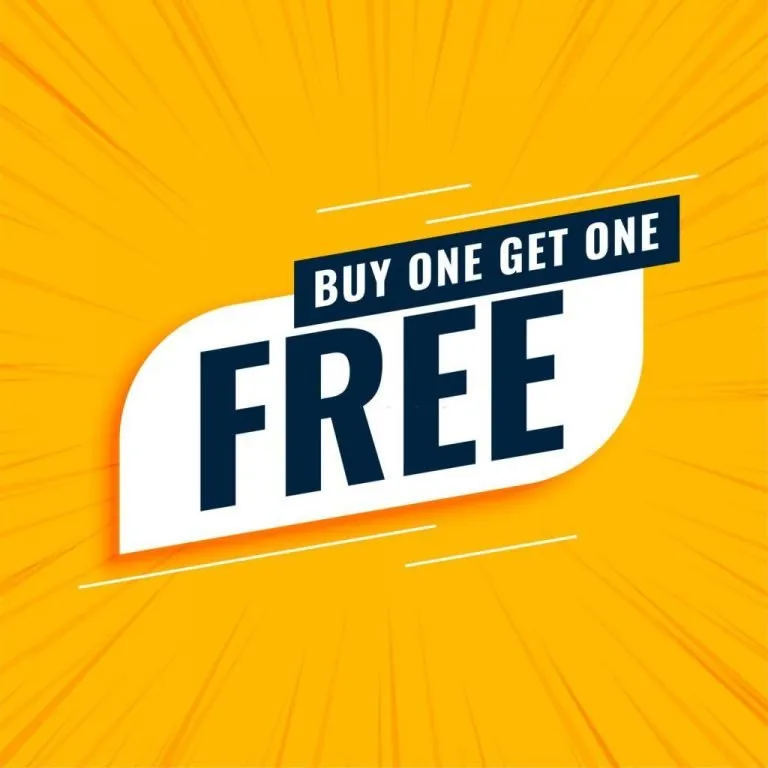 Buy 1 Get 1 Free